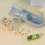 3-in-1 portable dog water bottle for travel and outdoor walks